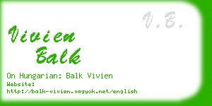 vivien balk business card